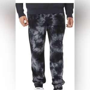 ART CLASS BLACK/Grey Tie Dye fleece joggers